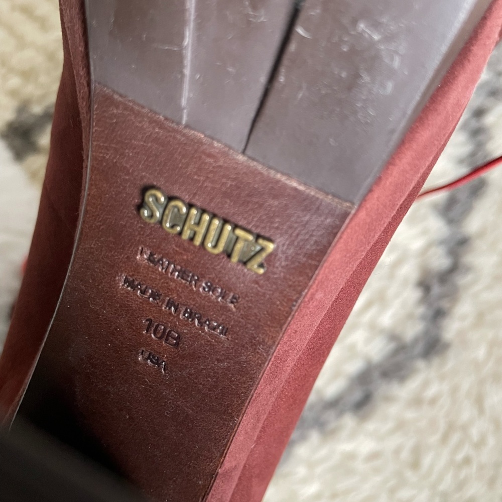 SCHUTZ DALENNA RABBIT HAIR BOOTS SIZE EU 40/US 10B - Picture 6 of 7